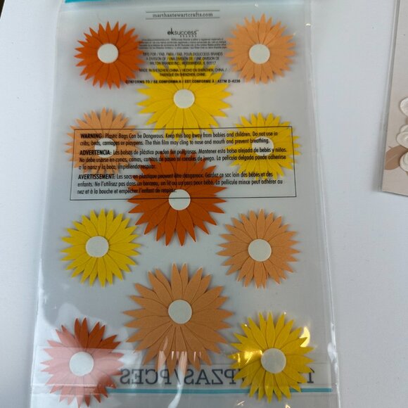 *NEW* Lot of 4 Floral Stickers & Embellishments - Picture 3 of 9